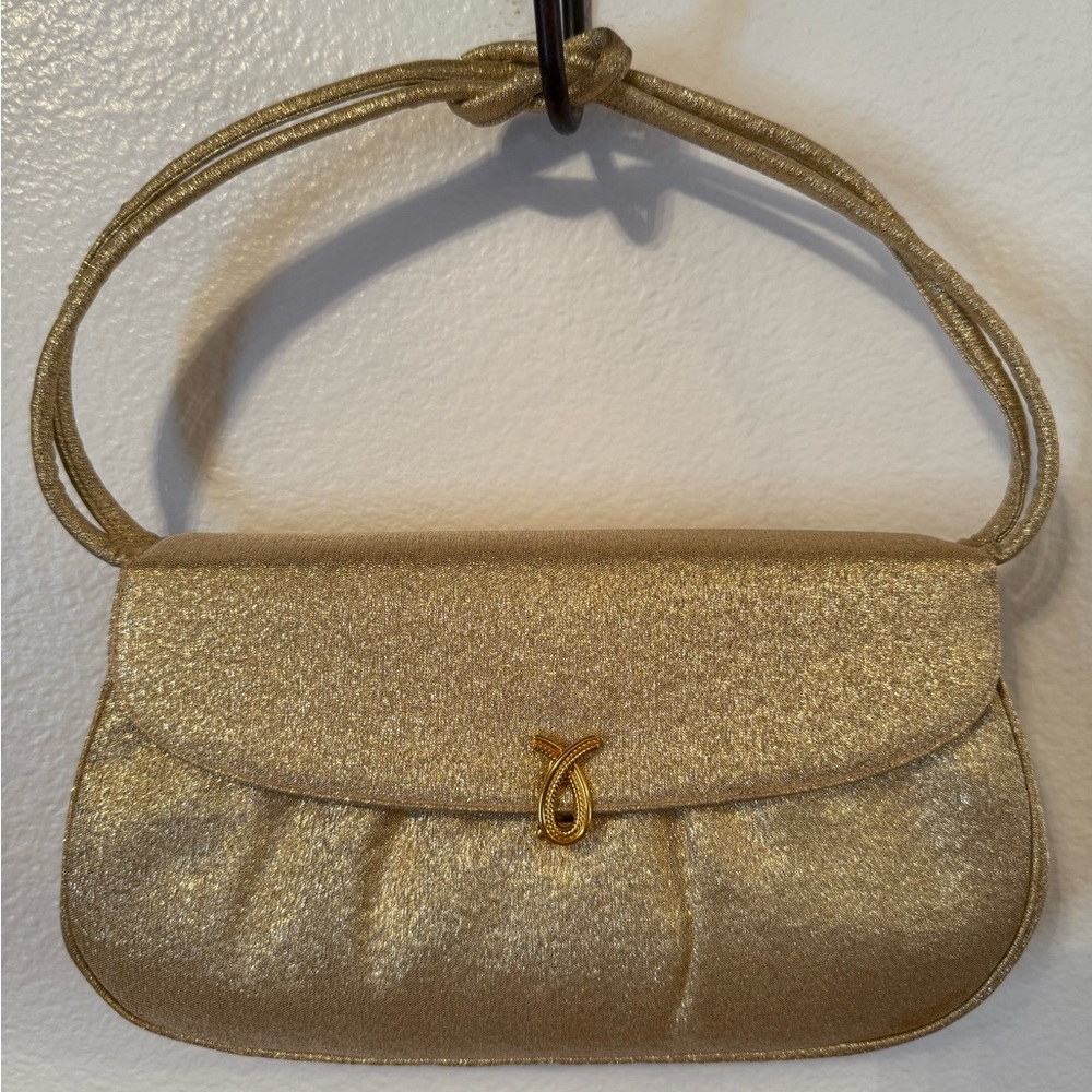 NWOT Morris Moskowitz Gold Metallic Vintage Handbag